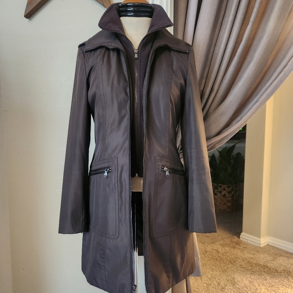Andrew Marc New York All-weather chocolate brown coat ๐คฉ - Picture 1 of 16
